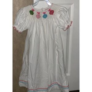 Christmas Ornament Smocked Dress